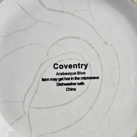 Coventry Nesting Arabesque Bowls Blue White Pattern Dishwashe Safe Ceramic - Picture 8 of 9